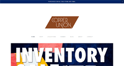 Desktop Screenshot of copperunionapparel.com